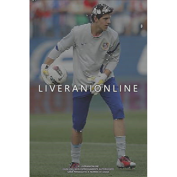 Madrid 28/07/2011.- Europa League preliminary round Atletico de Madrid vs Stromsgodset. Courtois. Photo: Cesar Cebolla / ALFAQUI