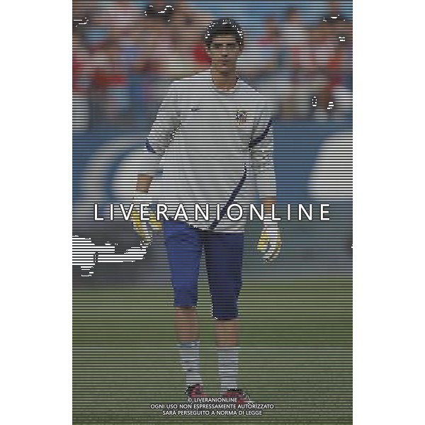 Madrid 28/07/2011.- Europa League preliminary round Atletico de Madrid vs Stromsgodset. Courtois. Photo: Cesar Cebolla / ALFAQUI AG ALDO LIVERANI S A S ONLY ITALY