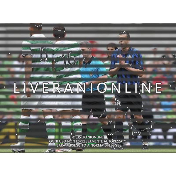 Dublino Super Cup 2011 Inter-Celtic-Manchester City-Airtricity League Dublino (Irlanda) - 30.07.2011 Inter-Celtic Nella Foto:espulsione thiago motta /Ph.Vitez-Ag. Aldo Liverani