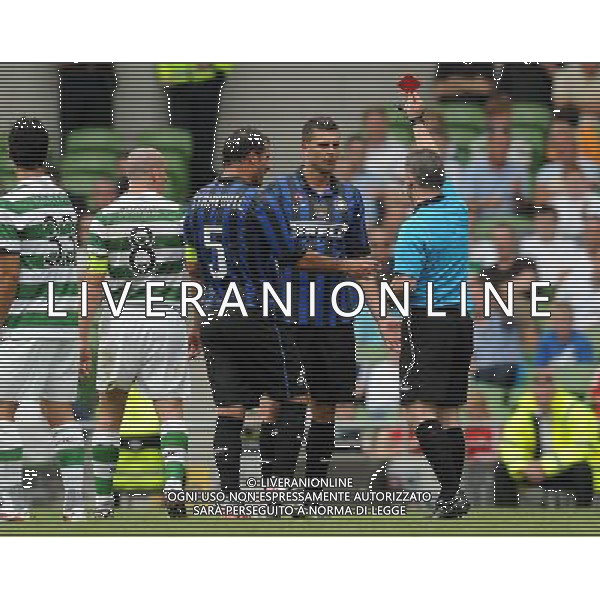 Dublino Super Cup 2011 Inter-Celtic-Manchester City-Airtricity League Dublino (Irlanda) - 30.07.2011 Inter-Celtic Nella Foto:espulsione thiago motta /Ph.Vitez-Ag. Aldo Liverani