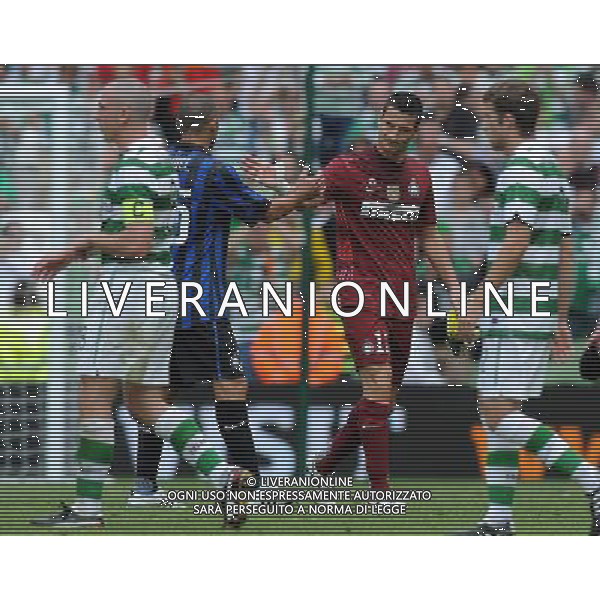 Dublino Super Cup 2011 Inter-Celtic-Manchester City-Airtricity League Dublino (Irlanda) - 30.07.2011 Inter-Celtic Nella Foto:castellazzi e samuel festeggiano al fischio finale /Ph.Vitez-Ag. Aldo Liverani