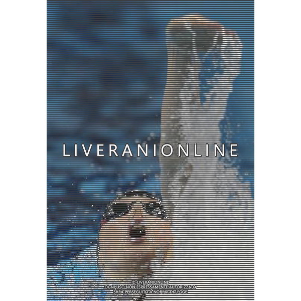 (110730) -- SHANGHAI, July 30, 2011 () -- Melissa Franklin of the United States competes in the final of women\'s 200m backstroke swimming event at the 14th FINA World Championships in Shanghai, east China, July 30, 2011. Melissa Franklin claimed the title with 2:05.10. (/Fan Jun) (zgp)