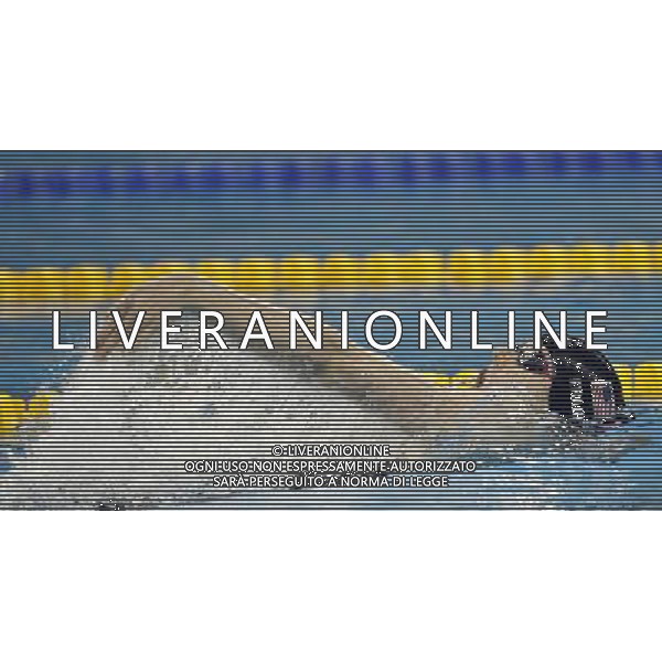 (110730) -- SHANGHAI, July 30, 2011 () -- Melissa Franklin of the United States competes in the final of women\'s 200m backstroke swimming event at the 14th FINA World Championships in Shanghai, east China, July 30, 2011. Melissa Franklin claimed the title with 2:05.10. (/Fei Maohua) (zgp)