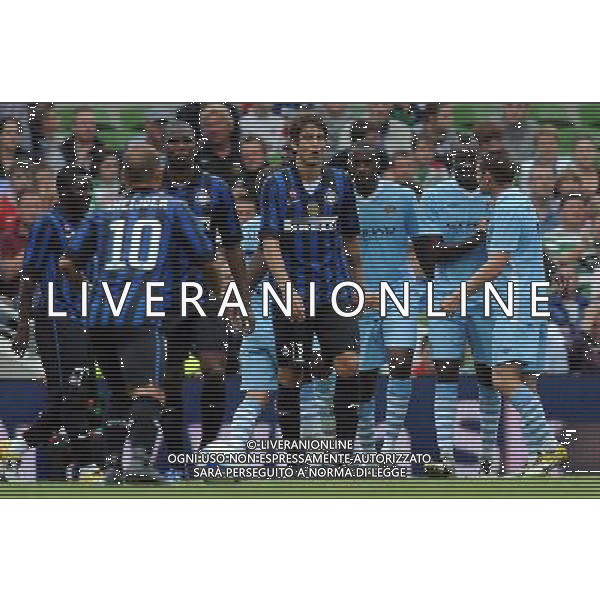 Dublino Super Cup 2011 Inter-Celtic-Manchester City-Airtricity League Dublino (Irlanda) - 31.07.2011 Inter-Manchester City Nella Foto:balotelli esulta /Ph.Vitez-Ag. Aldo Liverani