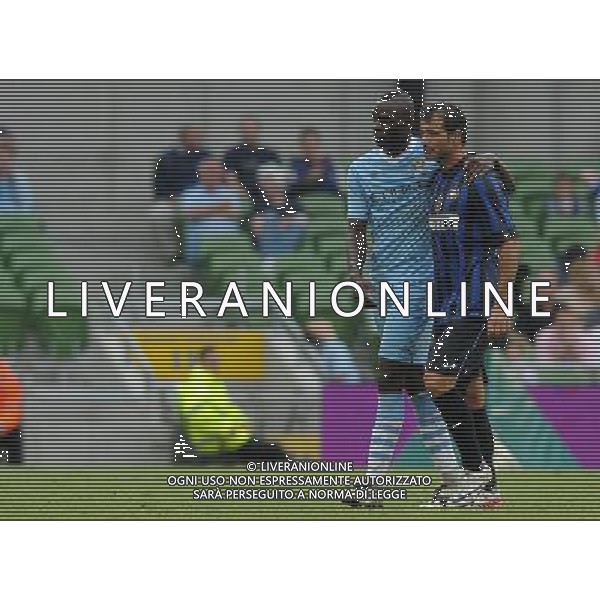 Dublino Super Cup 2011 Inter-Celtic-Manchester City-Airtricity League Dublino (Irlanda) - 31.07.2011 Inter-Manchester City Nella Foto:baloteli esce dal campo con stankovic /Ph.Vitez-Ag. Aldo Liverani