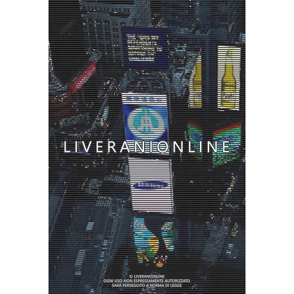 (110801) -- NEW YORK, Aug. 1, 2011 () -- Photo taken on August 1, 2011 shows the advertising screen at New York City\'s Times Square. China\'s Gallery Media Co., Ltd. launched a test run of its advertising screen at New York City\'s Times Square on Monday, becoming the first Chinese company to take over the advertising space at the \'World\'s Crossroads.\' (/Wu Jingdan) (srb)