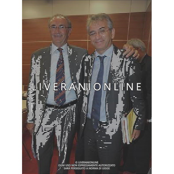 MILANO 3/8/2011 UNICREDIT VIA T. GROSSI PRESENTAZIONE RISULTATI SECONDO TRIMESTRE UNICREDIT NELLA FOTO FEDERICO GHIZZONI E ROBERTO NICASTRO FOTO BROMANO/AG ALDO LIVERANI
