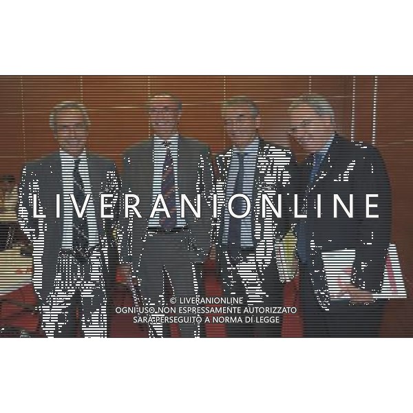 MILANO 3/8/2011 UNICREDIT VIA T. GROSSI PRESENTAZIONE RISULTATI SECONDO TRIMESTRE UNICREDIT NELLA FOTO PAOLO FIORENTINO, FEDERICO GHIZZONI, PAOLO NICASTRO E MAURIZIO BERETTA FOTO BROMANO/AG ALDO LIVERANI