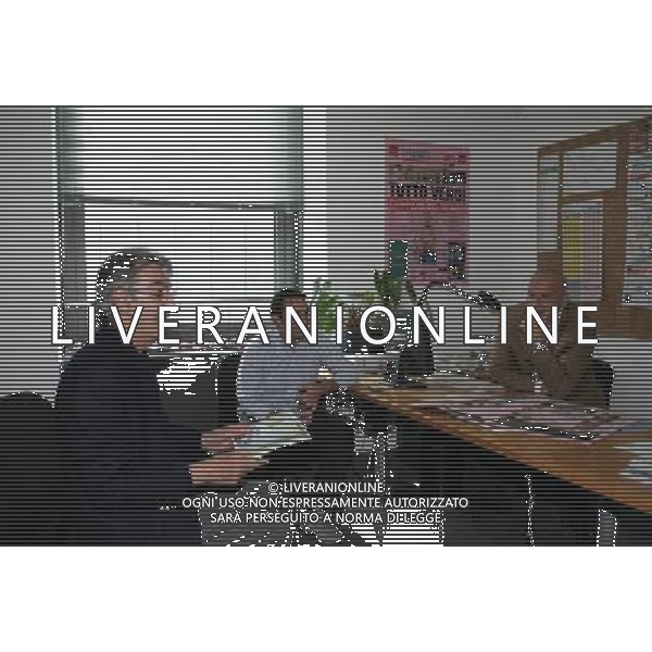 MILANO 2007 SEDE GAZZETTA DELLO SPORT VIA SOLFERINO 28 MILANO NELLA FOTO MASSIMO MORATTI CON PAOLO DE PAOLA E MIRKO GRAZIANO AG ALDO LIVERANI S A S