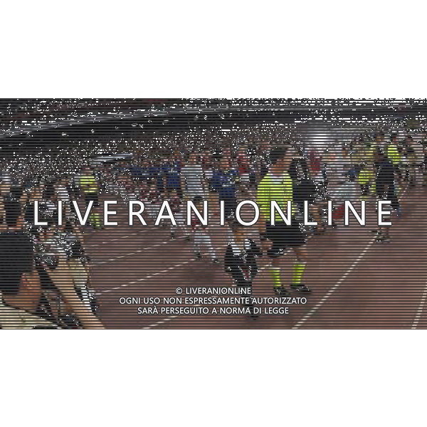 Supercoppa TIM Cup 2011 Milan-Inter Pechino (Cina) - 06.08.2011 Milan-Inter Nella Foto:milan e inter entrano in campo /Ph.Vitez-Ag. Aldo Liverani