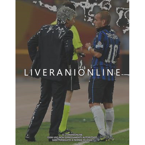 Supercoppa TIM Cup 2011 Milan-Inter Pechino (Cina) - 06.08.2011 Milan-Inter Nella Foto:sneijderwesley- gasperini gianpiero /Ph.Vitez-Ag. Aldo Liverani