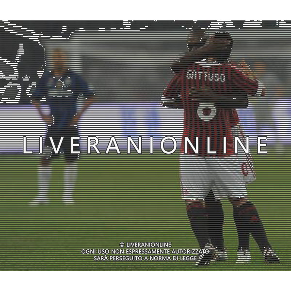 Supercoppa TIM Cup 2011 Milan-Inter Pechino (Cina) - 06.08.2011 Milan-Inter Nella Foto:abbracci gattuso seedorf /Ph.Vitez-Ag. Aldo Liverani