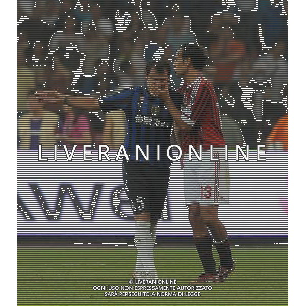 Supercoppa TIM Cup 2011 Milan-Inter Pechino (Cina) - 06.08.2011 Milan-Inter Nella Foto:nesta cerca di calmare stankovic /Ph.Vitez-Ag. Aldo Liverani