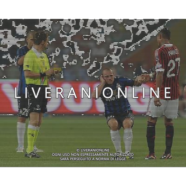 Supercoppa TIM Cup 2011 Milan-Inter Pechino (Cina) - 06.08.2011 Milan-Inter Nella Foto:boateng ammonito /Ph.Vitez-Ag. Aldo Liverani