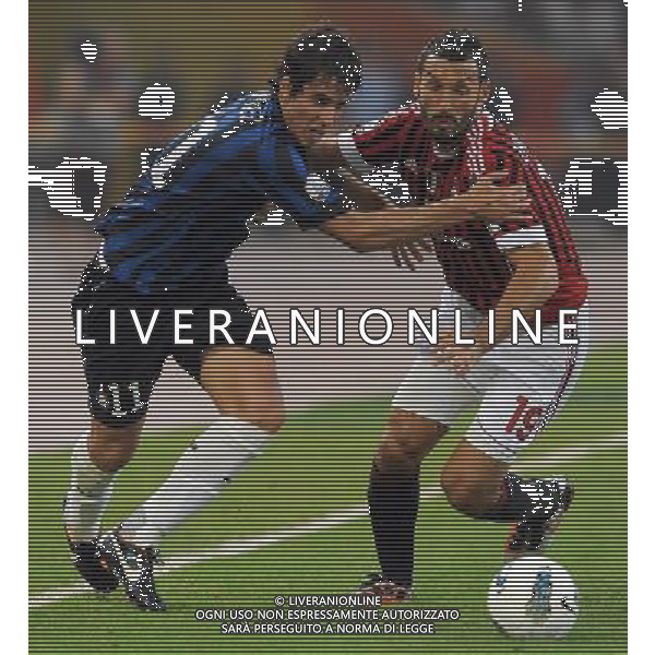 Supercoppa TIM Cup 2011 Milan-Inter Pechino (Cina) - 06.08.2011 Milan-Inter Nella Foto:Ricardo Alvarez-Gianluca Zambrotta /Ph.Vitez-Ag. Aldo Liverani