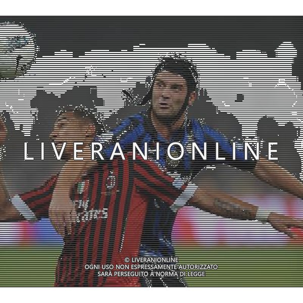 Supercoppa TIM Cup 2011 Milan-Inter Pechino (Cina) - 06.08.2011 Milan-Inter Nella Foto:Kevin Prince Boateng-Cristian Chivu /Ph.Vitez-Ag. Aldo Liverani