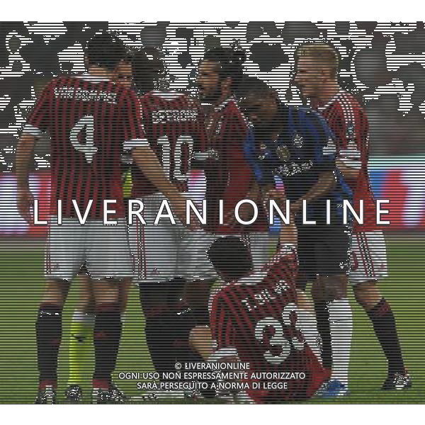 Supercoppa TIM Cup 2011 Milan-Inter Pechino (Cina) - 06.08.2011 Milan-Inter Nella Foto:Samuel Eto\'o-Thiago Silva /Ph.Vitez-Ag. Aldo Liverani