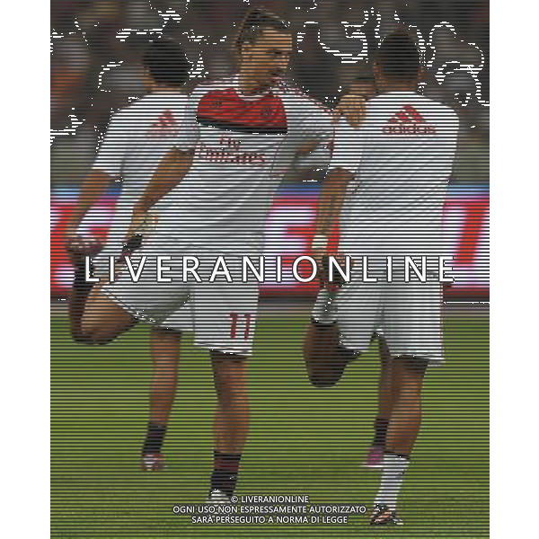 Supercoppa TIM Cup 2011 Milan-Inter Pechino (Cina) - 06.08.2011 Milan-Inter Nella Foto:Zlatan Ibrahimovic-Kevin Prince Boateng /Ph.Vitez-Ag. Aldo Liverani