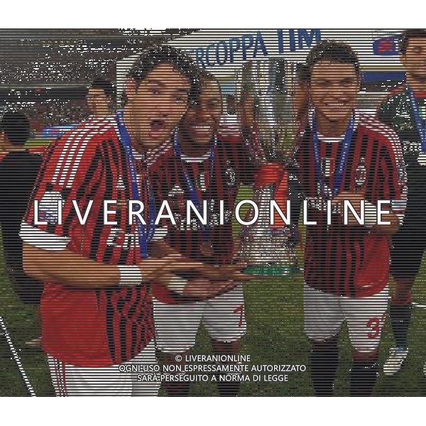 Supercoppa TIM Cup 2011 Milan-Inter Pechino (Cina) - 06.08.2011 Milan-Inter Nella Foto:Alexander Pato-Thiago SIlva-Robinho /Ph.Vitez-Ag. Aldo Liverani