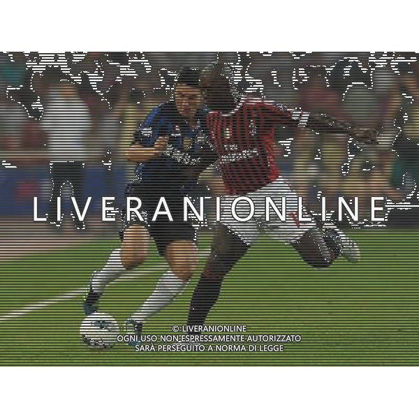 Supercoppa TIM Cup 2011 Milan-Inter Pechino (Cina) - 06.08.2011 Milan-Inter Nella Foto:Clarence Seedorf-Javier Zanetti /Ph.Vitez-Ag. Aldo Liverani