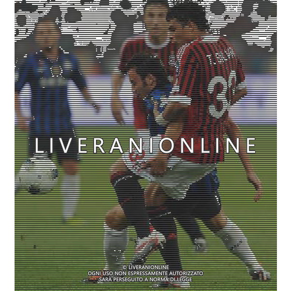 Supercoppa TIM Cup 2011 Milan-Inter Pechino (Cina) - 06.08.2011 Milan-Inter Nella Foto:Thiago Silva-Giampaolo Pazzini /Ph.Vitez-Ag. Aldo Liverani
