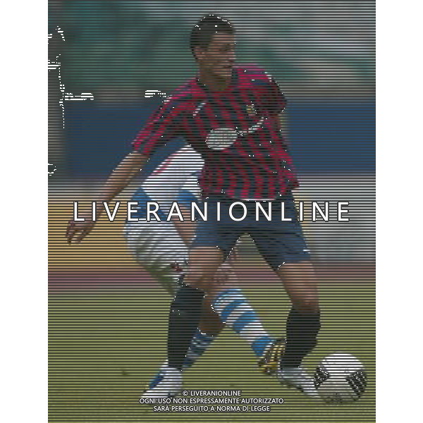 Calcio Coppa Italia Tim Lumezzane-Pro Patria Inglese marcato da Vignali oggi 7 Agosto 2011 a Lumezzane Ph Fotolive Felice Calabro\'