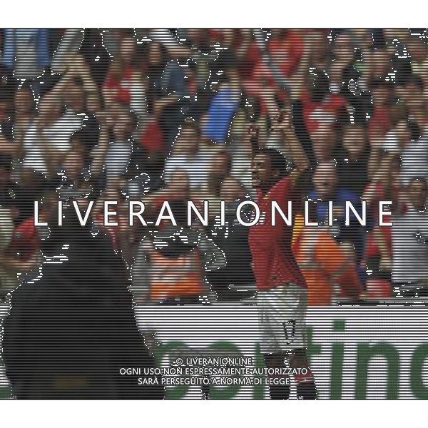 ©© Sean Ryan /IPS/© Sean Ryan /IPS/MAXPPP - 07/08/2011 ; London ; UK - Nani of Manchester United celebrates scoring the winner..Manchester City v Manchester United.FA Community Shield.Wembley Stadium, London, .7/08/11 .Photo by Sean Ryan.Mobile 07971 400939 .(IPS PHOTO AGENCY) - 21 Delisle road - London SE28 0JD- tel: 020 88 55 1 008 - ******************* UK OUT *******************