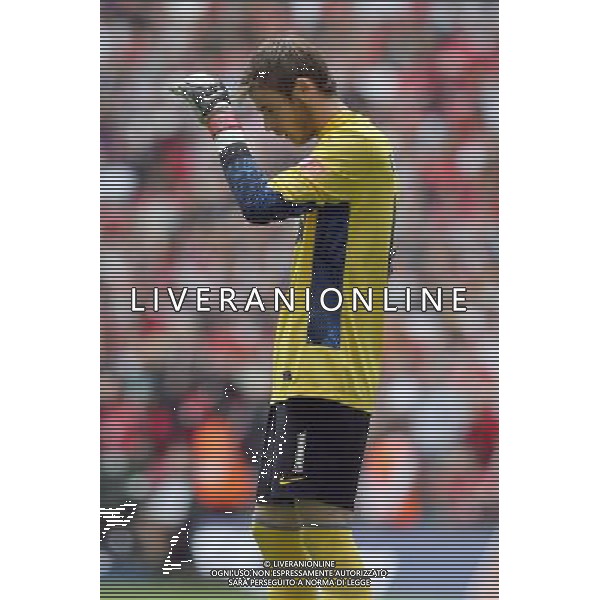 ©Marcello Pozzetti ©IPS/Marcello Pozzetti ©IPS/MAXPPP - 07/08/2011 ; LONDON ; UK - David de Gea of Manchester Utd celebrates winner during Manchester City vs Manchester Utd at the The FA Community Shield 2011 at the Wembley Stadium in London on 07/08/2011. Picture By Marcello Pozzetti ©IPS Photo Agency:21 Delisle Road London SE28 0JD - Personal mobile: 07973 308 835 .. ******************* UK OUT *******************