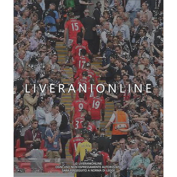 ©Marcello Pozzetti ©IPS/Marcello Pozzetti ©IPS/MAXPPP - 07/08/2011 ; LONDON ; UK - Manchester United wins the Community Shield and celebrate during Manchester City vs Manchester Utd at the The FA Community Shield 2011 at the Wembley Stadium in London on 07/08/2011. Picture By Marcello Pozzetti ©IPS Photo Agency:21 Delisle Road London SE28 0JD - Personal mobile: 07973 308 835 .. ******************* UK OUT *******************