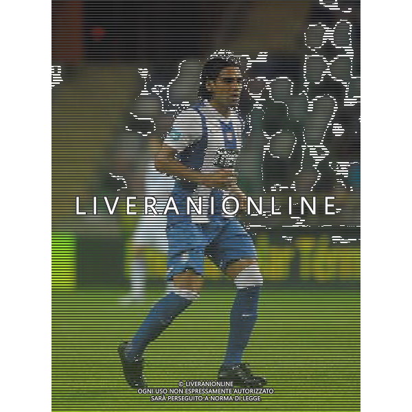 20110807: AVEIRO, PORTUGAL - FC Porto vs Vitoria Guimaraes: Portuguese Supoercup 20112012. In Picture: Radamel Falcao (Porto). PHOTO: Luis Arnaldo/CITYFILES PORTUGALIA SUPERPUCHAR PORTUGALII PILKA NOZNA FOT. CITYFILES/NEWSPIX.PL PORTUGAL,BRAZIL,SPAIN,GERMANY,FRANCE,UK OUT !!! --- Newspix.pl