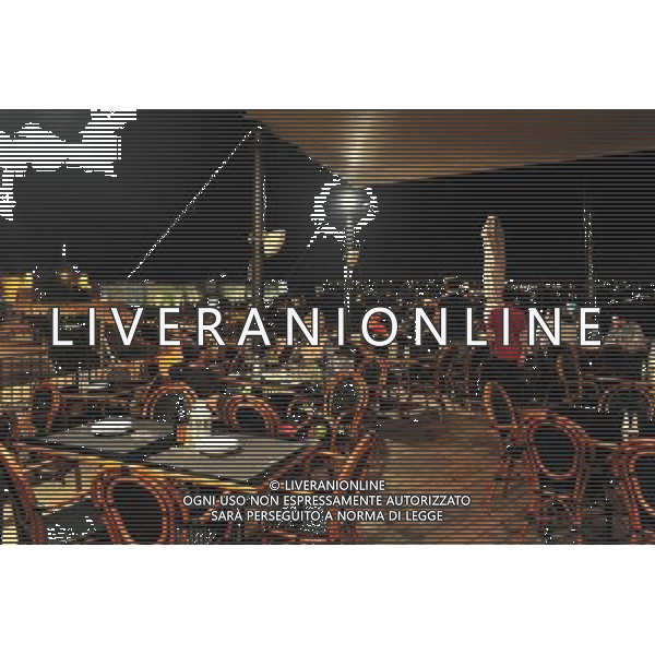 A restaurant in Mamilla shopping mall Jerusalem.