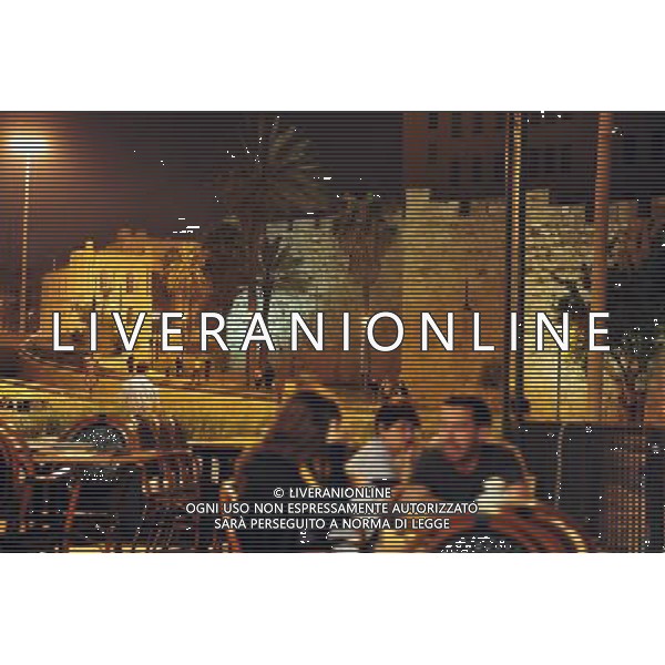 A restaurant in Mamilla shopping mall Jerusalem.