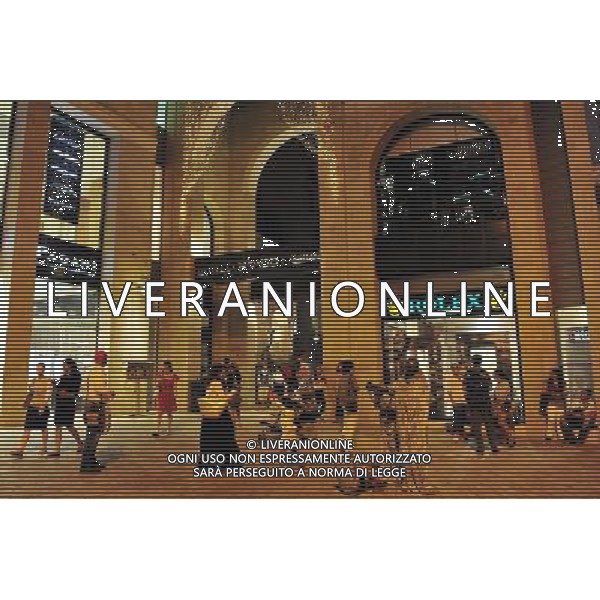 The gate to Mamilla shopping mall Jerusalem.