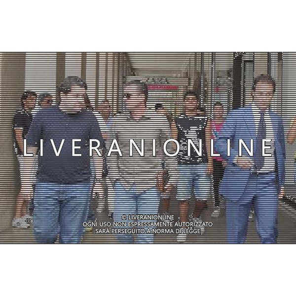 MILANO 09/08/2011 Sede F.C.Internazionale. Corso Vittorio Emanuele II 9, Milano EMISSARI DELL\'Anzhi (squadra del campionato russo) per Eto\'o samuel nella foto PROCURATORE Predrag Mijatovic e avvocato ziliani (giacca blu) ph.fiochi/ALDO LIVERANI
