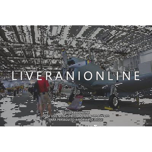 (110809) SAN DIEGO, Aug. 9, 2011 () Tourists visit USS Midway in San Diego, California on Aug. 7, 2011. USS Midway (CVB/CVA/CV 41) was an aircraft carrier of the United States Navy, the lead ship of her class, and the first to be commissioned after the end of World War II. Active in the Vietnam War and in Operation Desert Storm, she is currently a museum ship at the San Diego Aircraft Carrier Museum, in San Diego, California. (/Yang Lei) (wf)