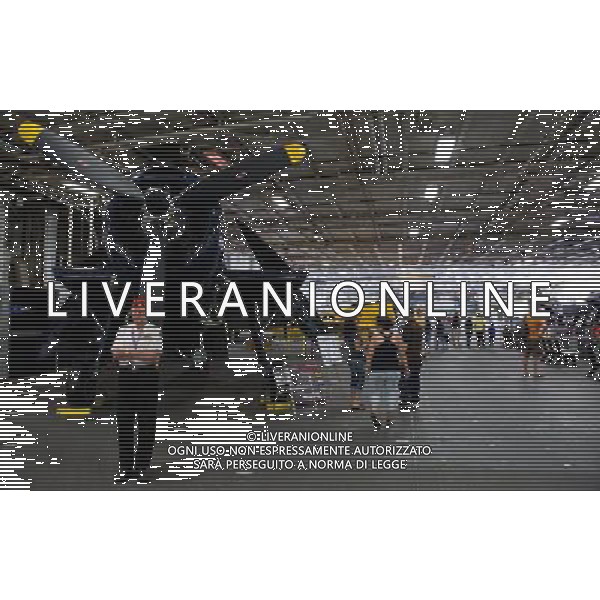 (110809) SAN DIEGO, Aug. 9, 2011 () A veteran working as a guide is seen on USS Midway in San Diego, California on Aug. 7, 2011. USS Midway (CVB/CVA/CV 41) was an aircraft carrier of the United States Navy, the lead ship of her class, and the first to be commissioned after the end of World War II. Active in the Vietnam War and in Operation Desert Storm, she is currently a museum ship at the San Diego Aircraft Carrier Museum, in San Diego, California. (/Yang Lei) (wf)