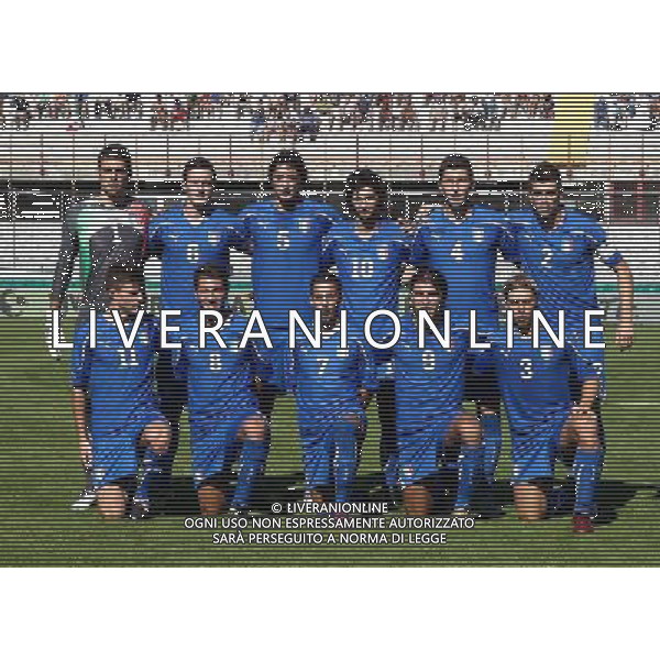 VARESE - 10/08/2011 - NAZIONALE UNDER 21 / AMICHEVOLE ITALIA VS SVIZZERA- NELLA FOTO: LA FORMAZIONE SCESA IN CAMPO A VARESE - FOTO FRANCESCA SOLI / AGENZIA LIVERANI