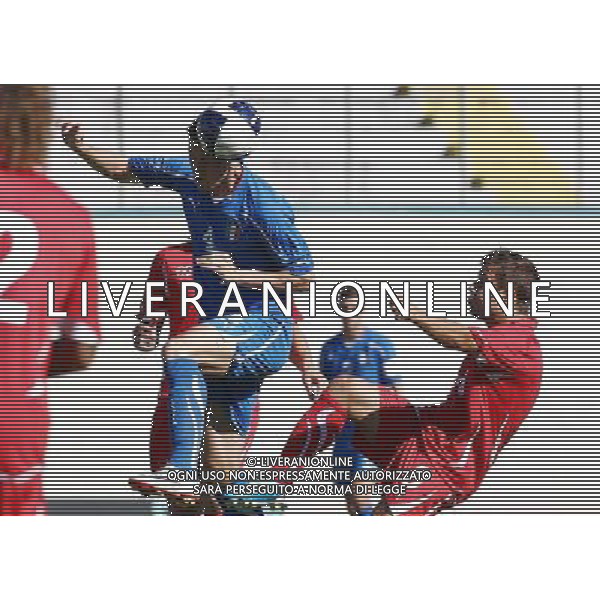 VARESE - 10/08/2011 - NAZIONALE UNDER 21 / AMICHEVOLE ITALIA VS SVIZZERA- NELLA FOTO: MARRONE E ABRASHI - FOTO FRANCESCA SOLI / AGENZIA LIVERANI