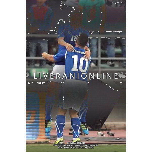 Amichevole Internazionale Bari - 10.08.2011 Italia-Spagna Nella Foto:montolivo esulta /Ph.Vitez-Ag. Aldo Liverani