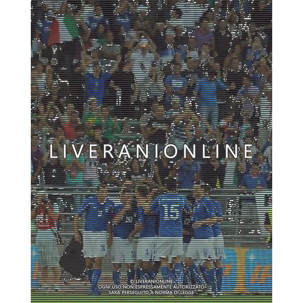 Amichevole Internazionale Bari - 10.08.2011 Italia-Spagna Nella Foto:montolivo esulta /Ph.Vitez-Ag. Aldo Liverani