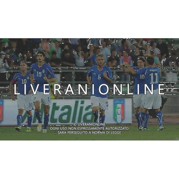 Amichevole Internazionale Bari - 10.08.2011 Italia-Spagna Nella Foto:montolivo esulta /Ph.Vitez-Ag. Aldo Liverani