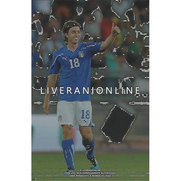 Amichevole Internazionale Bari - 10.08.2011 Italia-Spagna Nella Foto:montolivo esulta /Ph.Vitez-Ag. Aldo Liverani