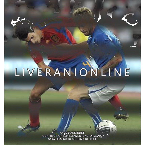 Amichevole Internazionale Bari - 10.08.2011 Italia-Spagna Nella Foto:de rossi-martinez /Ph.Vitez-Ag. Aldo Liverani