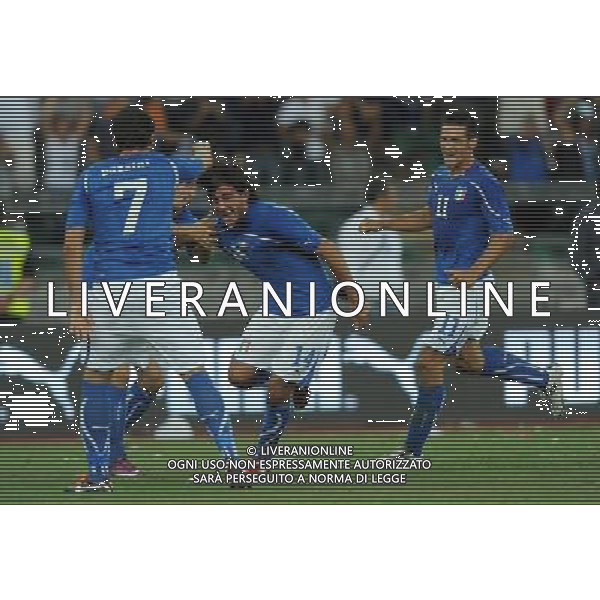 Amichevole Internazionale Bari - 10.08.2011 Italia-Spagna Nella Foto:aquilani esulta /Ph.Vitez-Ag. Aldo Liverani