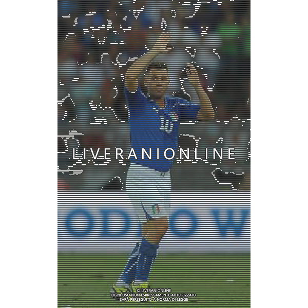 Amichevole Internazionale Bari - 10.08.2011 Italia-Spagna Nella Foto:cassano esce fra gli applausi /Ph.Vitez-Ag. Aldo Liverani