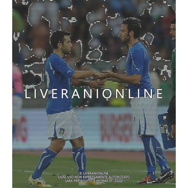 Amichevole Internazionale Bari - 10.08.2011 Italia-Spagna Nella Foto:sostituzione pazzini rossi /Ph.Vitez-Ag. Aldo Liverani