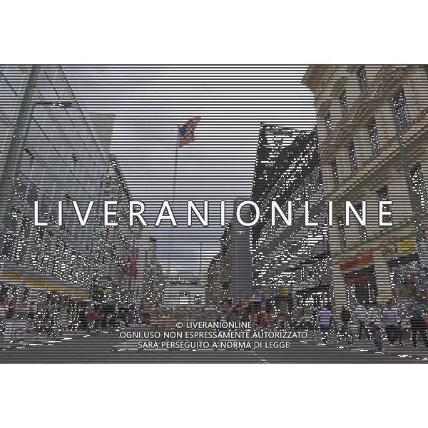 (110810) -- BERLIN, August 10, 2011 () -- Pictures shows Chekpoint Charlie, a former checkpoint to cross Berlin Wall in Berlin, capital of Germany on August 8, 2011. Berlin is marking the 50th anniversary of the Berlin Wall, which started building on August 13, 1961. (/Ma Ning)