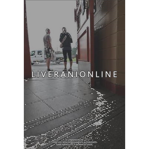 (110810) -- BERLIN, August 10, 2011 () -- Picture shows a plaque, reading \'blocking wall\' to note the track of former Berlin Wall at a metro station in Berlin, capital of Germany on August 4, 2011. Berlin is marking the 50th anniversary of the Berlin Wall, which started building on August 13, 1961. (/Ma Ning)