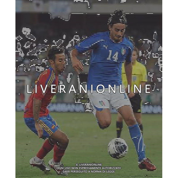 Amichevole Internazionale Bari - 10.08.2011 Italia-Spagna Nella Foto:Alberto Aquilani /Ph.Vitez-Ag. Aldo Liverani