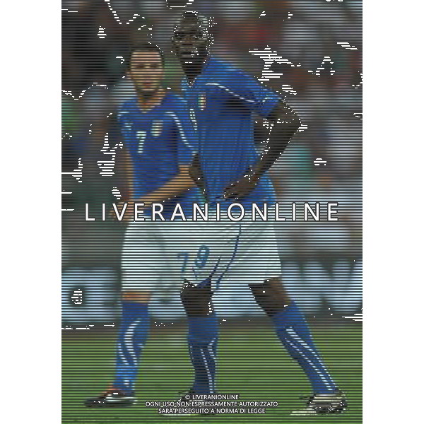 Amichevole Internazionale Bari - 10.08.2011 Italia-Spagna Nella Foto:Mrio Balotelli-Giampaolo Pazzini /Ph.Vitez-Ag. Aldo Liverani